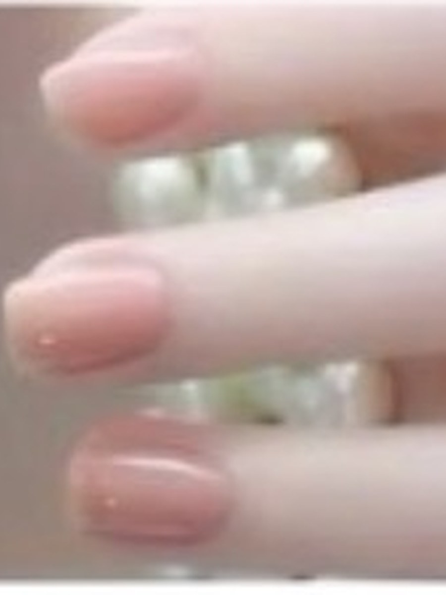Soft pink manicure